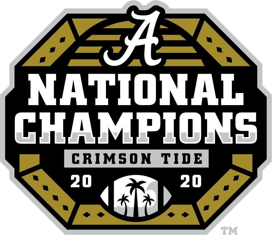 Alabama Crimson Tide 2020 Champion Logo v3 diy iron on heat transfer